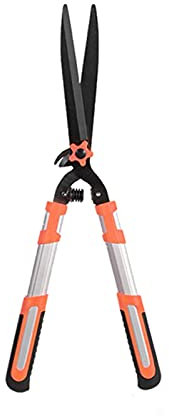 CRBUDY Teleskop-Schere, Heckenschere, Langer Griff, Beschneiden von Bäumen, Rasenschneider, Blumenzweige, Grasschneider, Hand-Beschneidungswerkzeug,