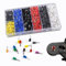 Wenrescry - Juego de 1800 casquillos de cable, surtido aislado de 0,5 – 10 mm², terminales de cable aislados de colores de insertos de latón estañado para conexiones de cables