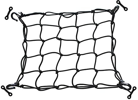 Sefdrert 1Pcs Deck Cargo Net Heavy Duty Luggage Netting Mesh with Lashing Hooks Kayak Accessories for Kayak Storage Truck Bed Fishing Boat