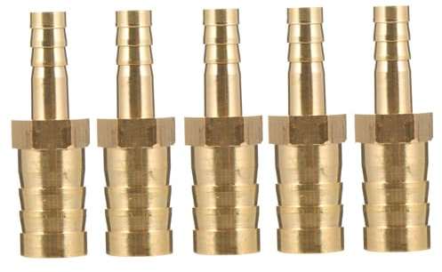 GALPADA 5 Pezzi Raccordo per Gas in Ottone Adattatore Pagoda per Collegamento di Diverse Dimensioni Resistente e Facile da Installare