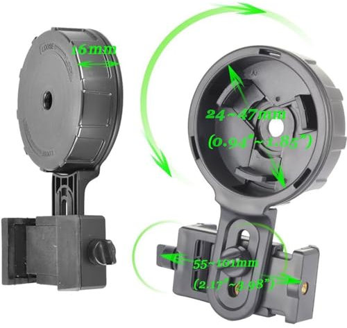 Gosky Adaptador de teléfono para telescopio de alineación rápida para teléfono Celular, Compatible con prismáticos, monoculares, se Adapta a Casi Todas Las Marcas de teléfonos Inteligentes (Tipo