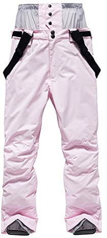Skihose für Herren und Damen, Winter, Outdoor-Sport, warme Snowboardhose, Farbe: Skihose, Schneehose, Rosa, Größe S