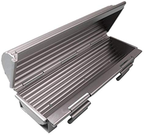 Franskt bröd bakform, cylindrisk brödform, bakform, aluminiumlegering brödpanna, 305 x 112 x 85 mm, non-stick beläggning, avlång form, för bröd, kakor med (silver)
