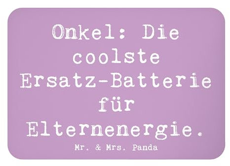 Mr. & Mrs. Panda Magnet Spruch Onkel Energie - Geschenk, haftmagnet, Ersatzvater, Patenonkel, whiteboardmagnet, Geschenke, Kühlschrankmagnet, zettelhalter, herzerwärmende Sprüche, Weihnachten