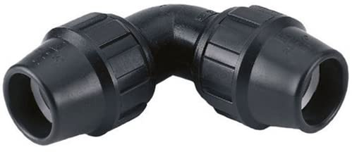 Suinga Gleichbogen PE 32mm | AENOR-zertifiziert | Sanitär, Bewässerung und Bau | Zubehör für schwarze Polyethylenrohre
