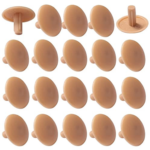 cyclingcolors 20x tappo coprivite cappuccio 3 x 12 x 6 mm plastica viti copertura coperchi tappi croce PZ, marrone chiaro