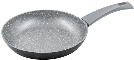 Zanetti - Padella antiaderente DURAPIETRA, adatta a tutti i piani cottura incluso induzione, fondo indeformabile, rivestimento alto spessore, manico soft touch, Diametro 20 cm