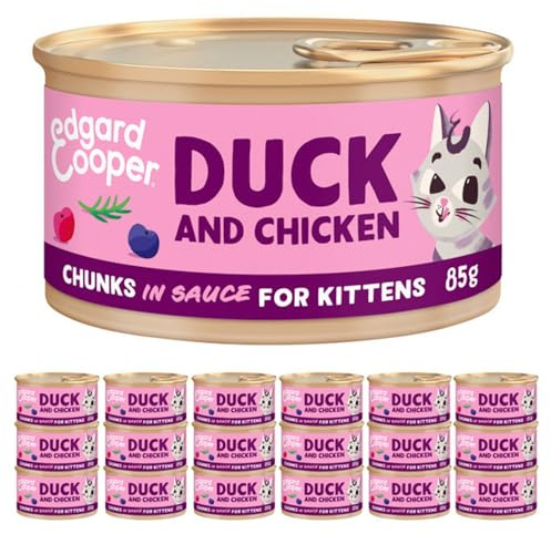 Edgard Cooper Kitten Chunks Duck/Chicken katzenfutter