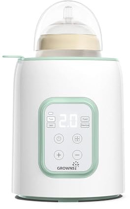 Scaldabiberon, Sterilizzatore Biberon 8 in 1 lcd Controllo Accurato Della Temperatura Per Latte Materno,Riscaldatore Di Alimenti Per Bambini Veloce e Scongelamento Scalda Senza Bpa Con Display