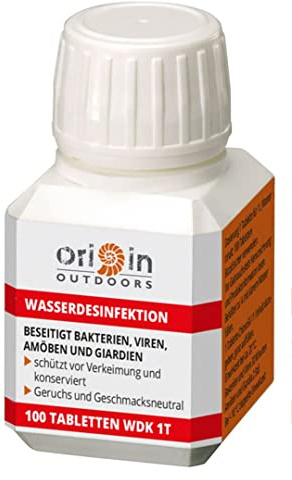 Origin Outdoorors vattendesinfektion/konservering 100 tabletter
