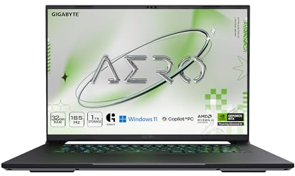 GIGABYTE - AERO X16-165Hz 2560x1600 WQXGA - NVIDIA GeForce RTX 5070 - AMD Ryzen 7 AI 350-1TB SSD con 32GB DDR5 RAM - Windows 11 Home AERO X16 1WH93USC64DH