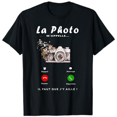 La photo M'appelle, Cadeau fan de Photographie Homme Femme T-Shirt