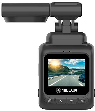 Telecamera per Auto TELLUR Dash Patrol DC2, GPS, FullHD 1080P, Sensore G rileva l'impatto e avvia la registrazione, Parking Monitor Function, Black