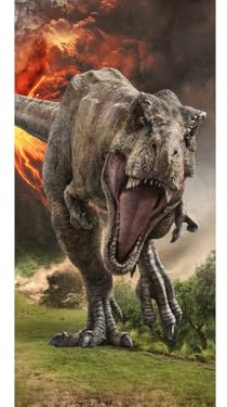 Jerry Fabrics Jurassic World Duschtuch Badetuch Handtuch Strandtuch 70 x 140cm