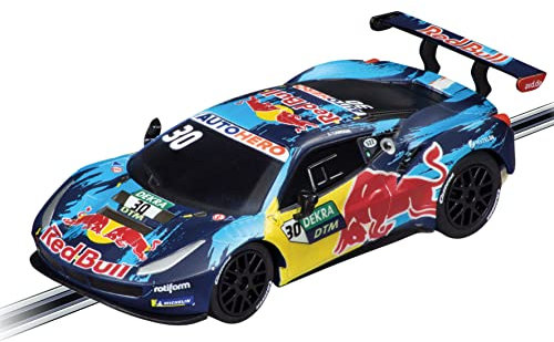 Carrera GO!!! Ferrari 488 GT3 Red Bull AF Corse No.30 I Rennbahnen und lizensierte Slotcars | bis zu 2 Spieler | Für Jungs und Mädchen ab 6 Jahren & Erwachsene