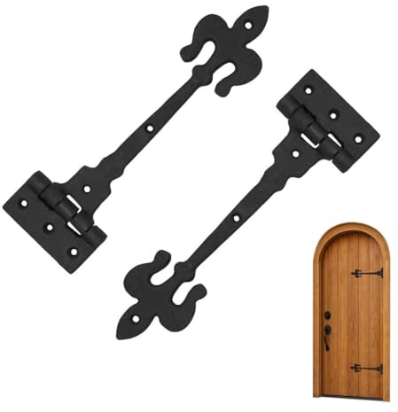 SaKeGa Professional Grade Quality Solid Heavy Duty Screen Door Hinges with Pair Oil Blackened Finish