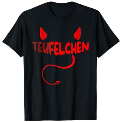Teufelchen Kostüm Halloween Karneval Konfetti Teufel T-Shirt
