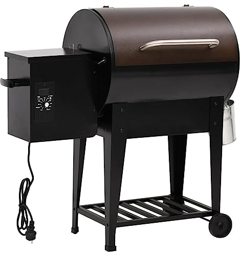 vidaXL Pelletgrill mit Ablage Schwarz 94 cm Eisen