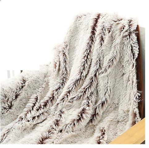 ZYHSIJOBASS Coperta in Pile Coperta in Pelliccia Sintetica Divano Poltrona Letto Biancheria da Letto Coperta in Morbida Fibra di Poliestere