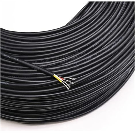 UL2464 Sheathed Wire Cable Channel Audio Line 2 3 4 5 6 7 8 9 10 Cores Insulated Copper Cable Signal Control Wire(BK,2M-9 CORES)