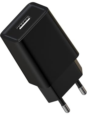 Foneso 1er-Pack USB-Stecker, Einzelport-USB-Ladegerät, 5V / 2A Netzteil-Adapter-Stecker, geeignet für Lampen, iPhone, iPad, Samsung, Android-Geräte, E-Books und Smartwatches (ohne Ladekabel)
