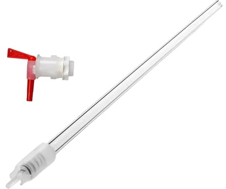Ioensy Herramienta de Llenado de Botellas para de Llenado de Botellas de Cerveza, Equipo de Elaboración de Cerveza, 35 Cm, Embotellado Transparente P, con Grifo, Individual