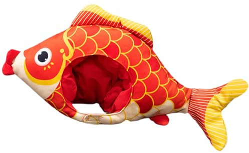 TQEBWUS Sombrero De Pescado Para Disfraz,Gorro Novedoso De Peluche Suave Con Forma De Animal | Gorro para Cosplay y Disfraces de Cabeza en Eventos | Para Fotografía, Pascua, Carnaval, Club y Cosplay
