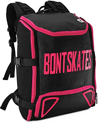 Bont Skates - Multi Sport Skate Backpack Travel Bag - Inline Ice Roller Speed Skating (Pink)
