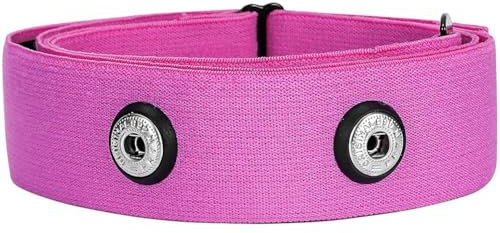 Rich Green Valley Chest Strap, Heart Rate Monitor Replacement Chest Strap,Soft Adjustable Fits for Polar Wahoo Tickr Garmin Chest Belt Small,Pink