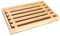 Tradineur - Tabla para cortar pan de madera con recogemigas y rejilla extraíble, madera natural, cocina - 32 x 22 x 2,5 cm