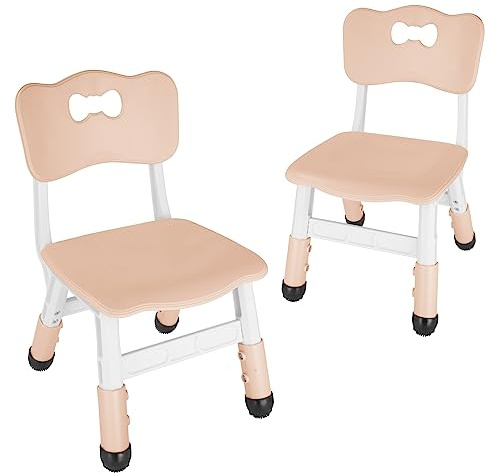 FUNLIO Silla Infantil Ajustable (2pcs), Silla Infantil Ajustable en Altura en 3 Niveles para Niños de 3 a 8 Años, Robusta con Carga Máxima de 220lbs, para Aulas/Cuarteles de Día/Hogares