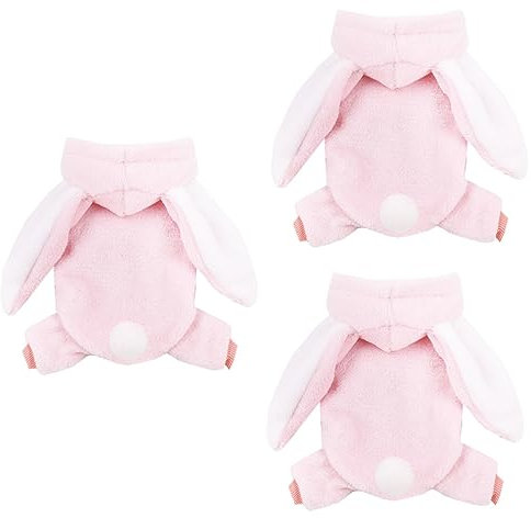 POPETPOP 3st Hasenkostü Für Hunde Lustige Hundekostüme Welpen-Pyjama Katzen-Outfit Hundeweihnachtspullover Osterhasen-Outfit Für Hunde Warme Hundemäntel Die Katze 2XL Weihnachtskostüme