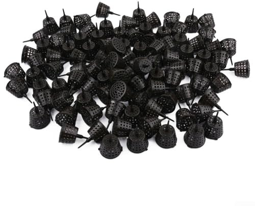 Moliuoly 100 scatole per fertilizzanti bonsai con coperchio in plastica PP per piante grasse e piante d'appartamento, concimazione a lungo termine, protezione delle radici, per giardino, marrone