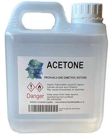 Acetone - Nail Varnish Remover- Solvent & Degreaser - 1Litre - 1000ml