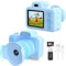 Kinderkamera Kinder Digitalkamera mit Musik Jungen Kind Fotoapparat Spielzeug Geschenk für 3 4 5 6 7 8 Jahre 12MP 1080P HD Videocamera mit MP3, drehbares Objektiv, Zoom, Selfies, Blitz, 2 IPS – Blau