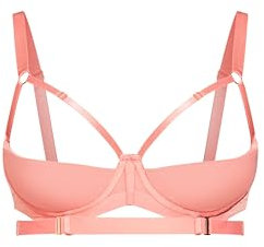 Avenue Women's Plus Size Avril Quarter Cup Bra in Blush, 36E
