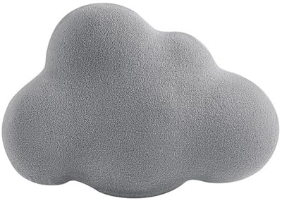 champracer Kuschelkissen Wolken Kissen Weiches Dekokissen für Baby- & Kinderzimmer für Mädchen & Jungen - Plüsch Kissen Dekokissen für Kinderzimmer Schlafzimmer Deko (Grau)