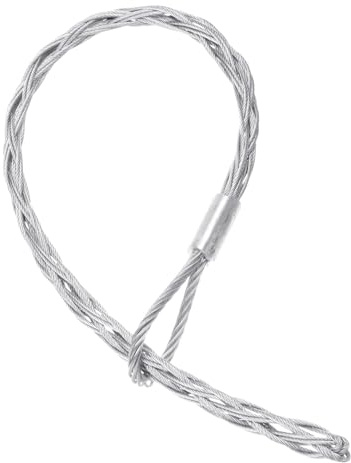 QUARKZMAN 60-75mm OD Câble Chaussettes de Tirage Grip 1.2M Simple Tête Côté Tirage Fil Maille Puller Chaussettes Grips Outils de Tirage de Fil en Acier Galvanisé
