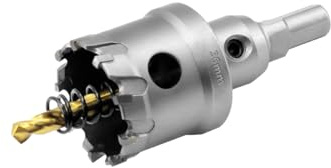 Aohhy 36mm Lochsäge Hartmetall Bohrer, Professional TCT Metall Bohrer für Edelstahl, Kunststoff, Messing, Eisen, Aluminium