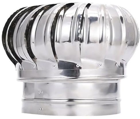 Camino Cappello Comignolo Tappo Girevole in Acciaio Inox Canna Fumaria Vent Coperchio Superiore Griglia di Ventilazione Aria Scarico(110 MM)
