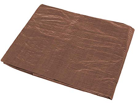 Heavy Duty Tarpaulins (Tarps) (Brown, 6 Feet X 8 Feet)