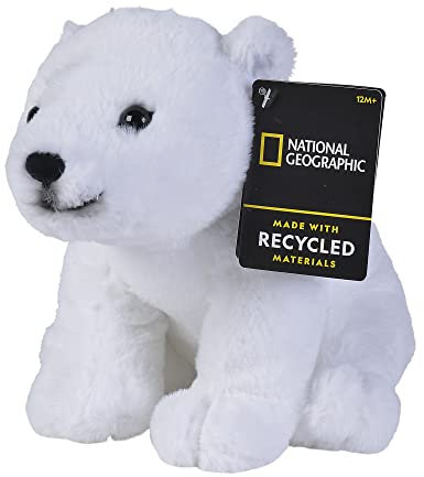 Simba 6315870107 - Disney National Geographic Eisbär, 25cm Plüschtier, für Kinder ab den ersten Lebensmonaten geeignet