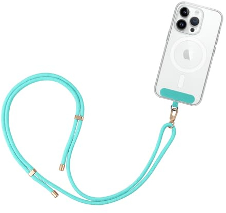 GRIFEMA GH02A Mobile Lanyard - Adjustable Crossbody Phone Strap with Patch - Compatible with Most Smartphones - 0.75M