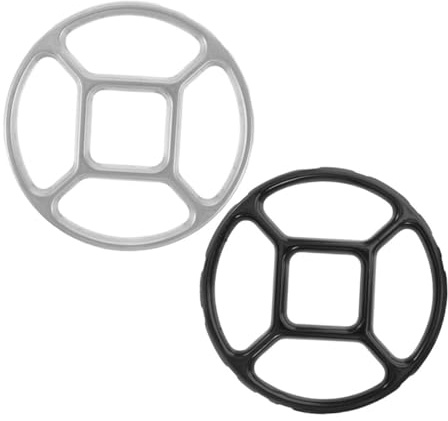 Anillos para Rejilla de Wok de Aleación, 2 Piezas, Base Estable | Cocinar y Hervir, Antideslizante, Evita Bamboleo, Soporte Versátil para Sartenes Pequeñas