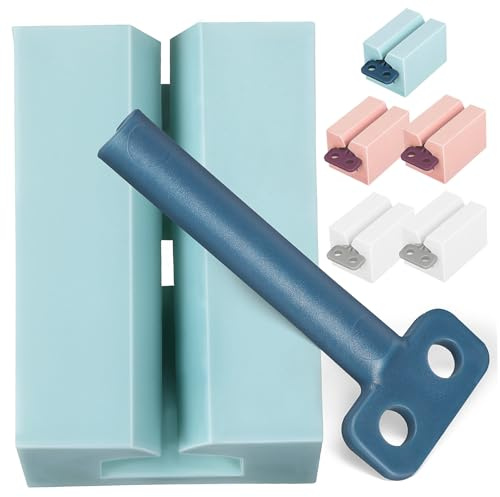 LALADEFIEE 6 Pcs Toothpaste Rolling Tube Squeezer Tool with Handles Reusable PP Plastic Toothpaste Seat Holders for Bathroom Efficient Cream and Ointment Dispenser Compact Design Saves Tube
