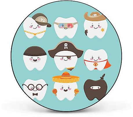 banjado Magnettafel Ø 47cm Schwarz - Magnetwand aus Metall - Magnetpinnwand als Memoboard - Pinnwand Magnettafel Küche, Büro, Kinderzimmer inkl. 4 Magnete & Montageset - Neun Zähne