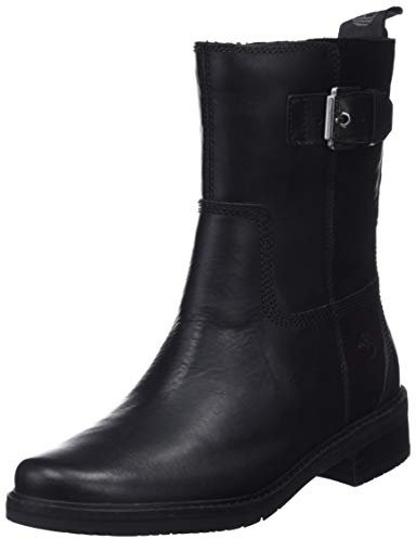 Timberland Mont Chevalier - Stivali da Motociclista Donna. Nero (Jet Black Eurovintage 15). 40 EU