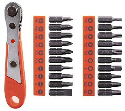 MACHOMAN 1MC021 Set di 21 punte, con 20 punte e 1 mini cricchetto