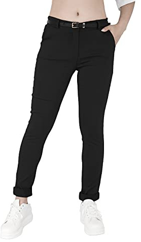 JOPHY & CO. Pantalon élastique Femme Chino avec Ceinture (cod. 3008)