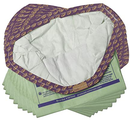 ProTeam GoFit 3 Intercept Micro Filter Bag, 3 Quart Backpack Vacuum Bags, 10 Pack, 107666 - Fits all GoFit 3 models only